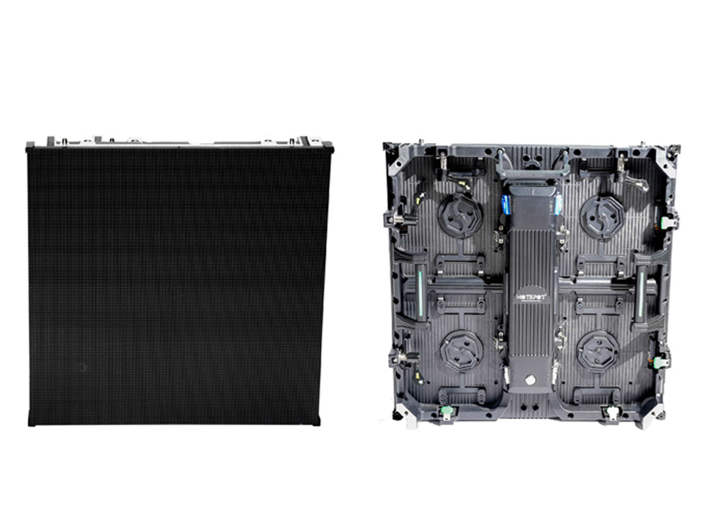 Standard LED screen — front and rear of modular panel